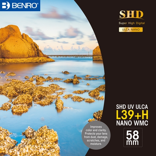 [BENRO] 벤로 원형 UV필터 SHD UV L39+H ULCA WMC 58mm