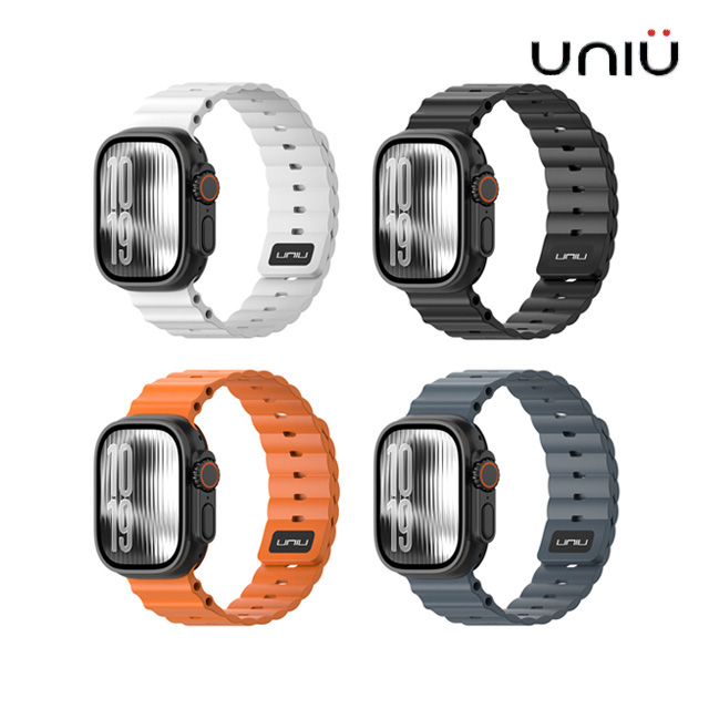 [UNIU] 유니유 애플워치 스트랩 44-49mm 오션 플럭스 스포츠 마그네틱 실리콘
